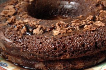 Bolo de chocolate de liqüidificador