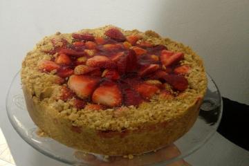 Torta de morango do Lelo