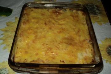 Bolo de batata com frango