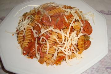 Macarrão de calabresa
