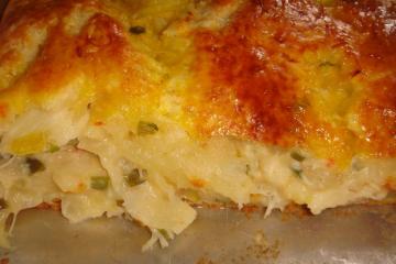Enrolado de bacalhau maravilhoso