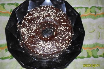 Bolo de chocolate de microondas