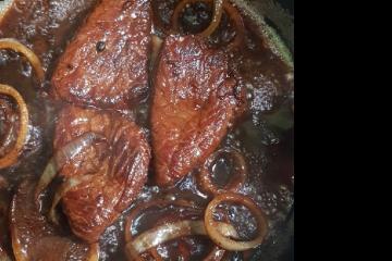 Receita de Bife acebolado com batata frita, enviada por silvia