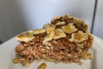 Torta de frango com massa podre diferente