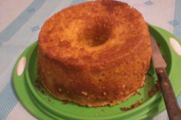 Bolo de milho e milharina