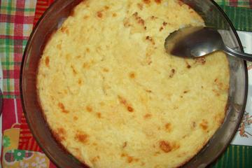 Souflé de batata e queijo