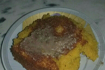 Bolo de cenoura com brigadeiro mole