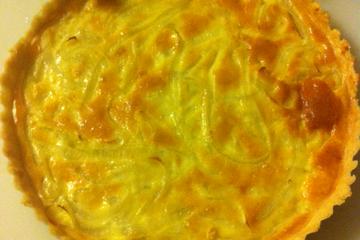 Quiche de cebola rápido, fácil e gostoso