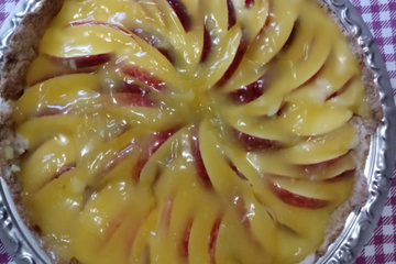 Torta de Maça e Morango