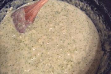 Sopa de brócolis e couve-flor