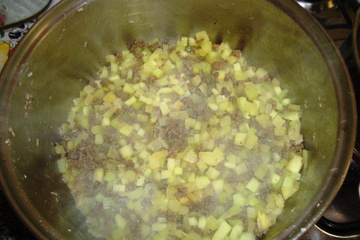 Picadinho de mamão verde