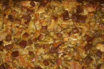 Frango assado com batata da Jujufe