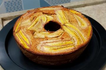 Bolo de aveia e banana