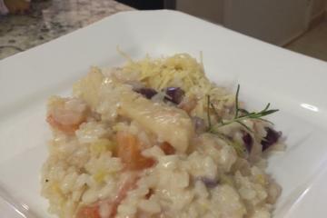 Risoto de bacalhau