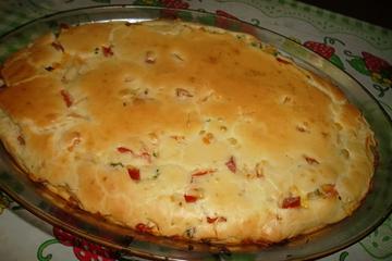 Torta de frango cremosa da Aline