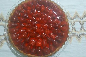 Torta de morango com iogurte