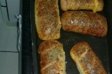 Brioche de queijo e presunto