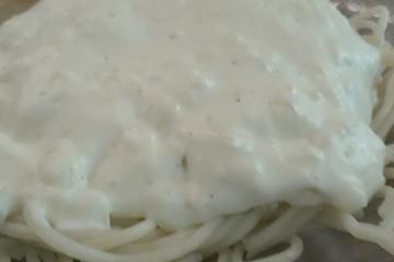 Molho branco para macarrão