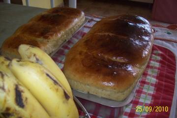 Pão de forma com linhaça da Mara
