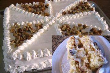 Bolo de nozes para aniversário