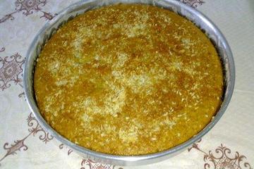 Bolo de fubá com açúcar mascavo do Lúcio Cezar