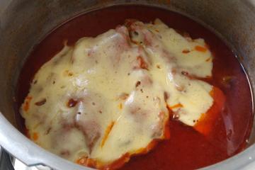 Filé de frango à parmegiana na panela de pressão