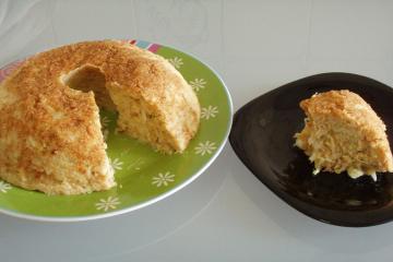 Falso souflé de bacalhau - souflé de repolho