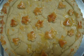 Torta de frango com massa podre diferente