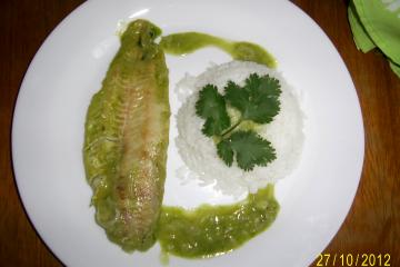 Filé Peixe ao Molho Verde