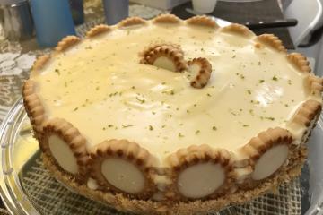 Torta de limão com chocolate branco