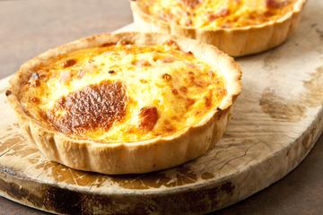Quiche de presunto e queijo do Glauco