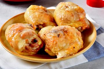 Frango recheado com presunto e mussarela