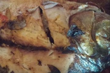 Tambaqui assado no forno