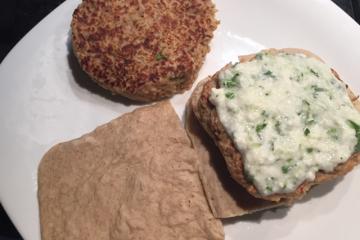 Hambúrguer de atum com aveia