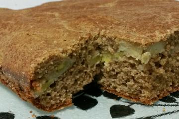 Bolo de banana integral sem lactose