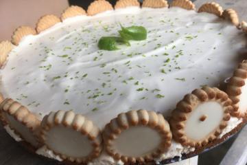 Torta de limão com chocolate branco
