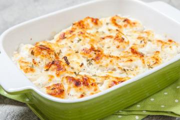 Filé de peixe ao molho branco