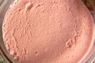 Gelatina com creme de leite