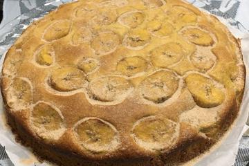 Bolo de banana da terra