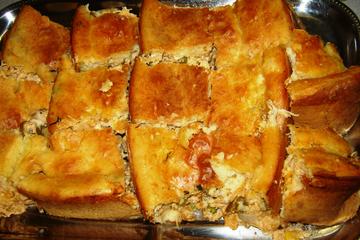 Torta de frango com palmito