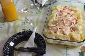 Merluza ao creme de leite
