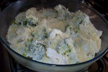 Couve-flor e brócolis gratinados