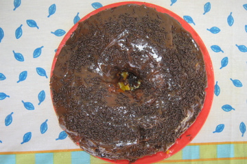 Bolo de cenoura recheado