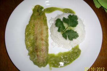 Filé Peixe ao Molho Verde