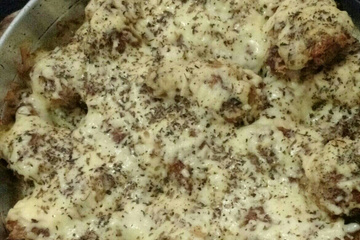 Frango assado com maionese e queijo