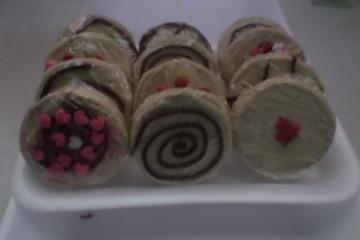 Bolacha trufada coberta com chocolate