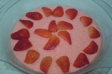 Mousse de morango facílimo