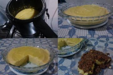 Polenta na panela de pressão