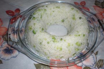 Arroz de brócolis Ninja