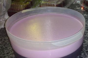 Gelatina cremosa com creme de leite